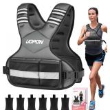Adjustable Weighted Vest with 6-32 lb Weights