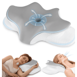Cervical Neck Pillow for Pain Relief, Memory Foam