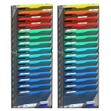 samostar 2-Pack 16-Tier Wall File Organizer