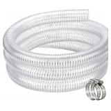 Flexible Hose 1-1/2' ID, 25ft PVC Vacuum Tubing