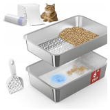 SuzziPaws Stainless Steel Litter Box, XL