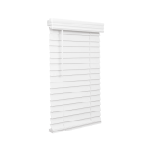 2' Cordless Faux Wood Blind - White, 11' x 72'