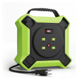 MutecPower 45 Ft Retractable Cord Reel 4 Outlets