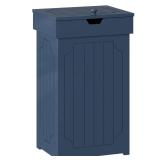 Function 13-Gal Trash Cabinet, Wood, Blue