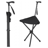 FATTCHIAR Cane with Seat: Adjustable 34.2'-39.7'