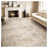 AMOAMI Area Rug 9x12, Vintage Beige