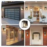Outdoor Wall Lantern: Dusk to Dawn 2-Pack