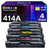 E-Z Ink 414A w/ Chip: HP 414A Toner 4-Pack
