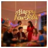 Gold Happy New Year Sign - NYE Decor
