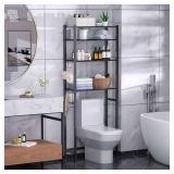 Samstar 4-Tier Over-The-Toilet Storage Rack, Black