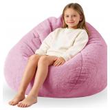 ENBAOHUI 3FT Faux Fur Memory Foam Bean Bag Chair