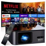 4K Outdoor Projector with Netflix, HDR10