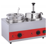 Double Heads Cheese & Chili Warmer with Pump