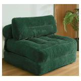 Kisoy Folding Sofa Bed: Convertible Chair, Green