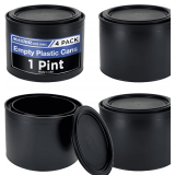 Master Elite 1 Pint Plastic Paint Can, Pack of 4
