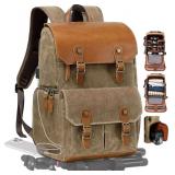 Padwa Khaki Camera Backpack   16  Laptop