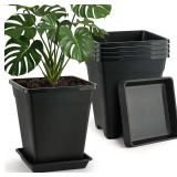 BTPLASTIK 10' Plant Pots Set of 5 - Planters