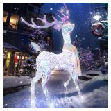 4.5ft Lighted 3D Reindeer Decoration