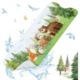 SHUCHING Woodland Bath Mat Non-Slip 40x16