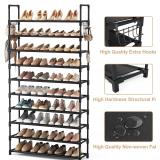 VTRIN 10 Tiers Shoe Rack Large Capacity