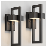 Modern Outdoor Wall Lights 2-Pack LED Sconce 2700K