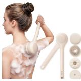 Electric Body Brush Back Scrubber, 3 Heads