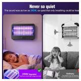Electric Bug Zapper 3500V Dual Grid (Black)