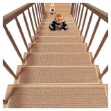 PADOOR Stair-Treads, 15PCS 8'x30' Beige