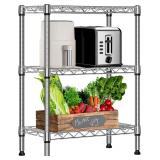 M MZG 750 lbs 3-Tier Shelf Wire Rack Chrome