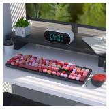 UBOTIE Colorful Wireless Keyboard Mouse Combos