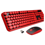 Wireless Keyboard Mouse Combo, 2.4GHz Typewriter