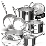 Ciwete 11-Piece Tri-Ply Stainless Steel Set