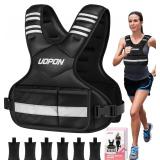 Adjustable Weighted Vest with 6-32 lb Weights