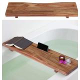 Acacia Wood Bathtub Tray with Adjustable Legs