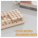 KOOTOP Wireless Keyboard 104 Keys Typewriter