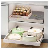 Pull-Out Cabinet Organizer, 14'-21' W, 3 Rails