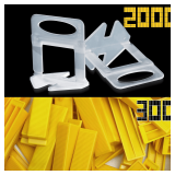 Tile Leveling Clips 1/8' Spacers & Wedges Set