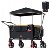 EVER ADVANCED Wagon Stroller for 2 Kids, Black