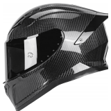 Carbon Fiber Full Face Helmet with Spoiler