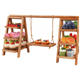Flenpptly 3-Tier Cupcake Stand, Brown