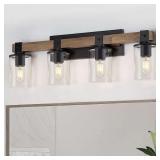 DUJAHMLAND Farmhouse Vanity Light, 4 Light Sconce