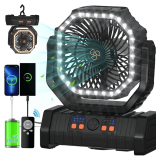 ADUST Portable Camping Fan 20000mAh USB Desk Fan