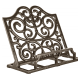 JOGREFUL Cast Iron Cookbook Stand, Gold