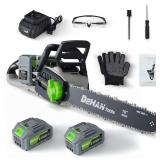 16' Brushless Chainsaw with 2x21V Battery
