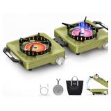MoKo Propane Camping Stove 2 Burner, 36,000 BTU