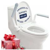Toilet Safety Rails with Flip-Up Arms