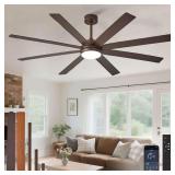 Depuley 66' Ceiling Fan with Lights, Remote