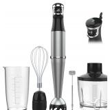 Turelar 1100W Immersion Blender Set, Black