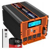 4000W Pure Sine Wave Inverter: 12V-110V 4 outlets