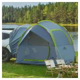 JOYTUTUS SUV Tent with Rainfly, 4-8 Person, Green